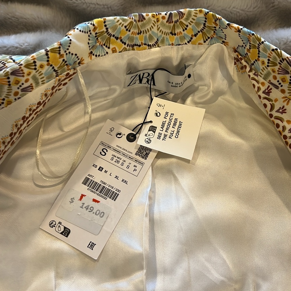 NWT Zara Belted Blazer - Picture 5 of 6